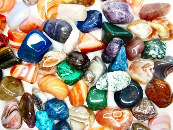 Amethyst kwarts garnet jasper Agaat geologische kristallen Collect — Stockfoto