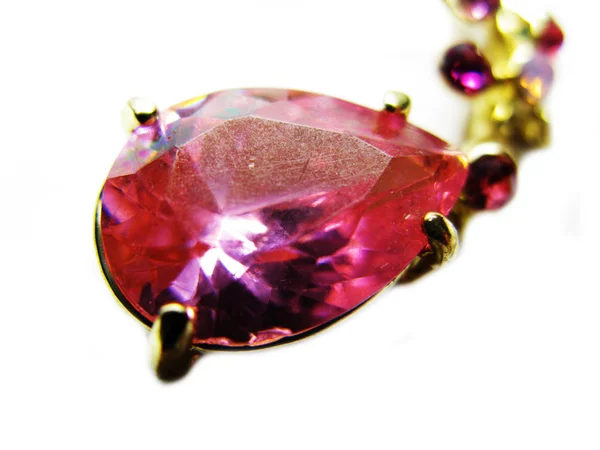 Pärla crystal ruby diamant juvel lyx mode — Stockfoto