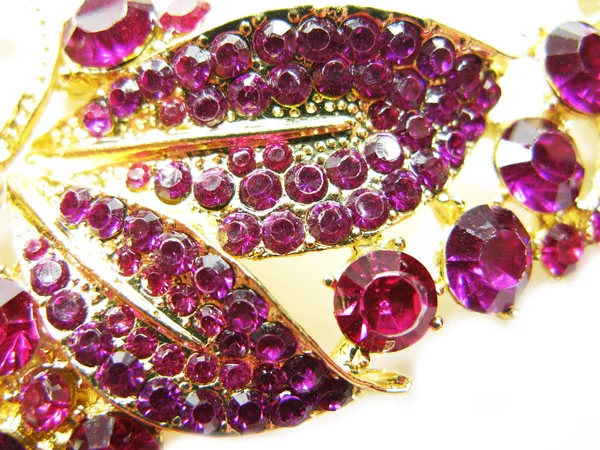 Sieraden en juwelen met heldere kristallen broche luxe mode — Stockfoto