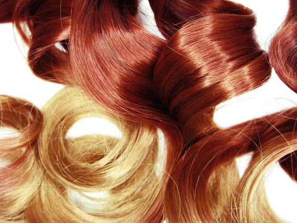 Cabelo fundo encaracolado ombre moda estilo abstrato textura — Fotografia de Stock