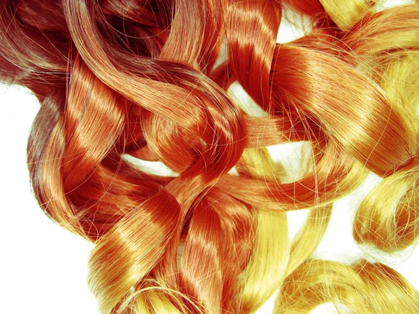 Cabelo fundo encaracolado ombre moda estilo abstrato textura — Fotografia de Stock