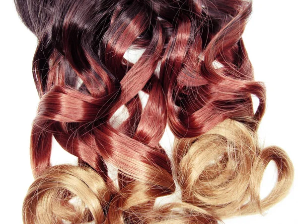 Háttér göndör ombre divat stílus absztrakt hajszerkezet — Stock Fotó