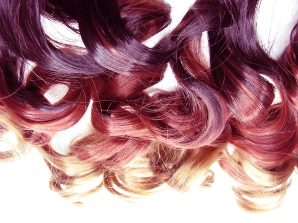 Cabelo fundo encaracolado ombre moda estilo abstrato textura — Fotografia de Stock