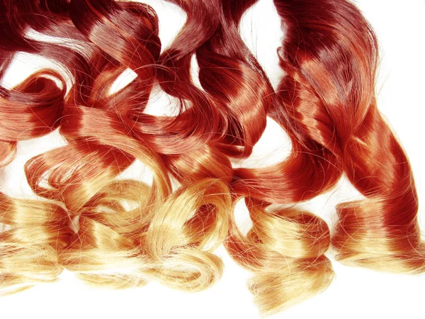 Hair background curly ombre fashion style abstract texture — Stock Photo, Image