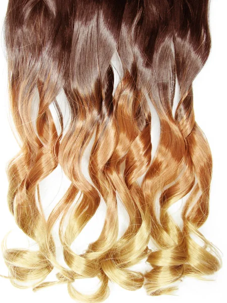 Cabelo fundo encaracolado ombre moda estilo abstrato textura — Fotografia de Stock