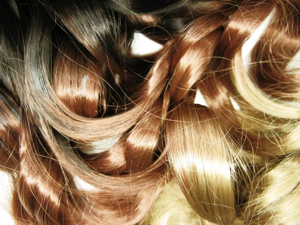 Saç arka plan kıvırcık ombre moda stil soyut doku — Stok fotoğraf