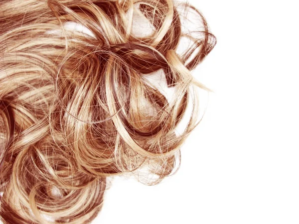 Hair curly texture abstract fashion background and copy space — Stock Photo, Image
