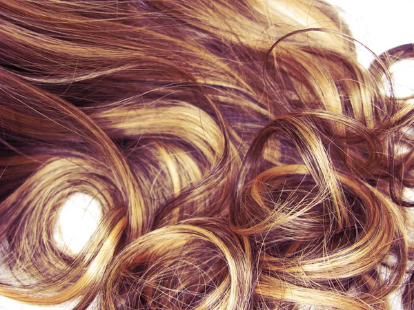 Cabelo encaracolado textura abstrato moda fundo — Fotografia de Stock