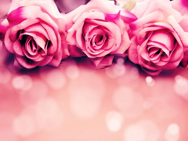 Rosa flores primavera fundo floral — Fotografia de Stock