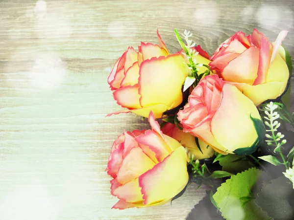玫瑰花春季花卉背景 — 图库照片