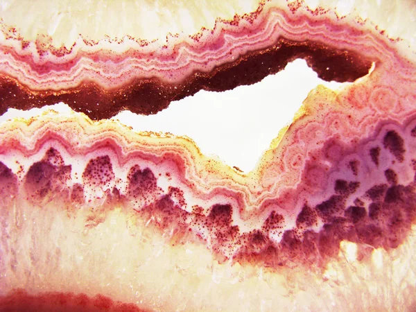 Agate crystal quartz closeup detail geological crystals abstract — Stock Photo, Image