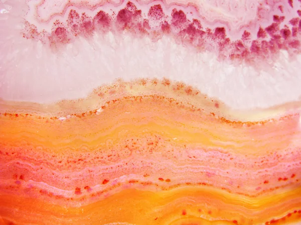 Agate crystal quartz closeup detail geological crystals abstract — Stock Photo, Image