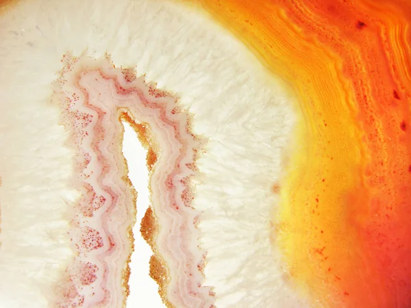 Agate crystal quartz closeup detail geological crystals abstract — Stock Photo, Image