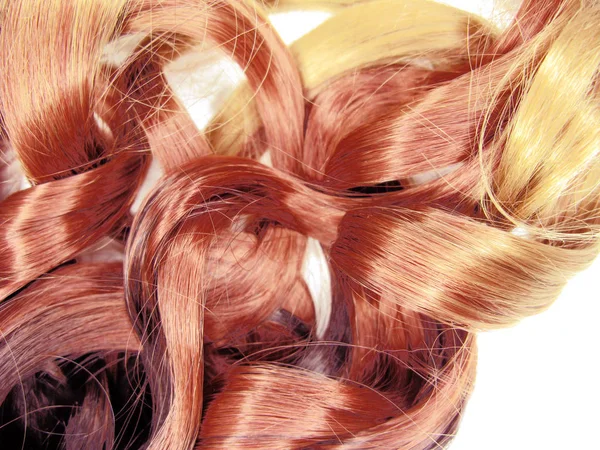 Cabelo fundo encaracolado ombre moda estilo abstrato textura — Fotografia de Stock