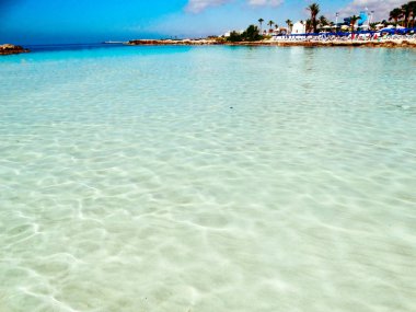 plaj sahil peyzaj Akdeniz deniz Kıbrıs Adası 