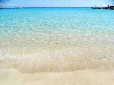 plaj sahil peyzaj Akdeniz deniz Kıbrıs Adası 