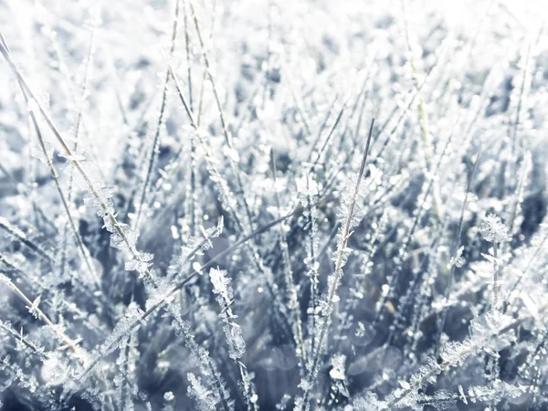 Winter background with snowflakes crystals patterns and snow on — Stock Photo, Image