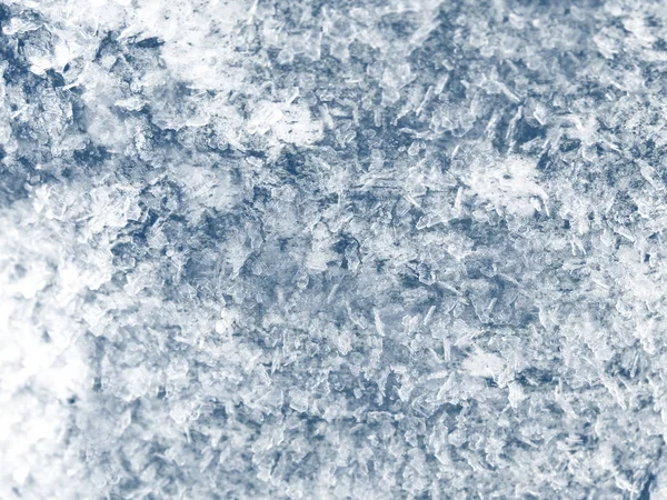 Winter background with snowflakes crystals patterns and snow on — Stock Photo, Image