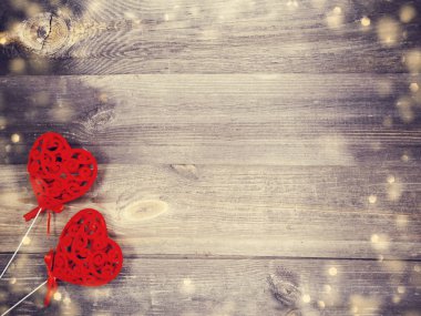 aşk sevgililer günü hediyesi için kalpler dekor