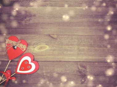 aşk sevgililer günü hediyesi için kalpler dekor