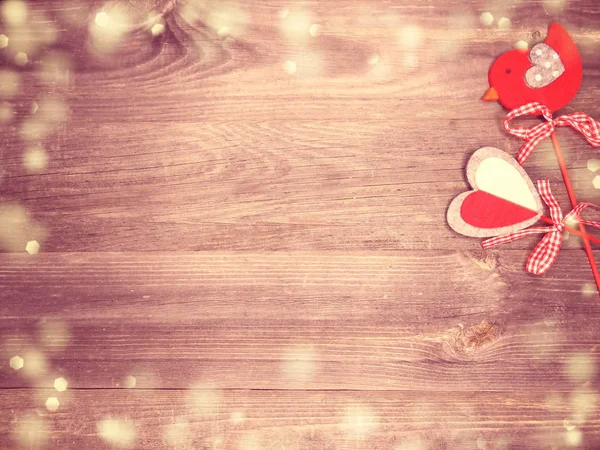 Decoración de corazones para el regalo del día de San Valentín amor — Foto de Stock