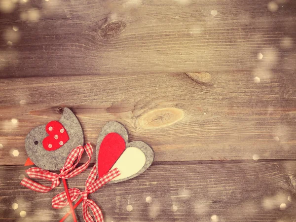 Decoración de corazones para el regalo del día de San Valentín amor — Foto de Stock