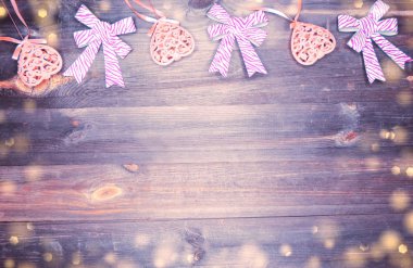 aşk sevgililer günü hediyesi için kalpler dekor