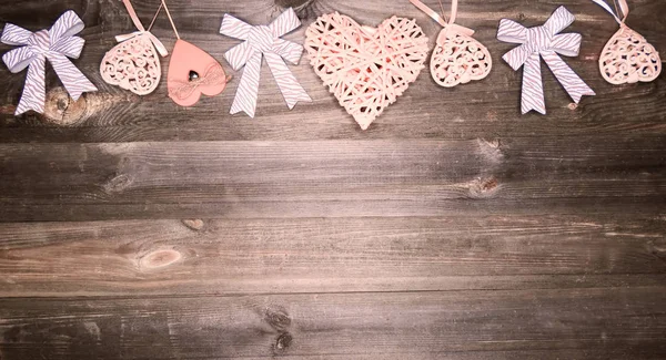 Decoración de corazones para el regalo del día de San Valentín amor — Foto de Stock