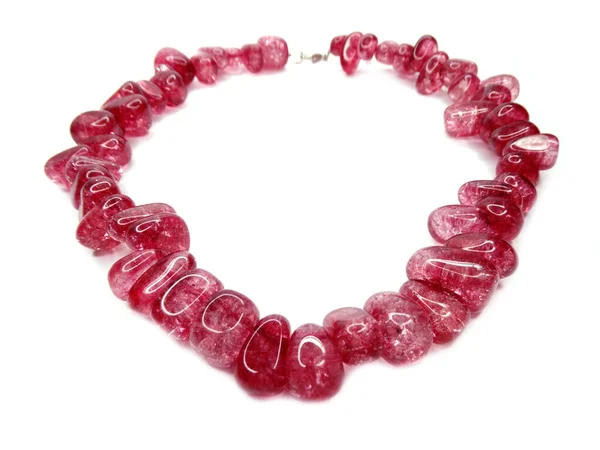 Fashion beads necklace jewelry with semigem crystals tourmaline — 스톡 사진