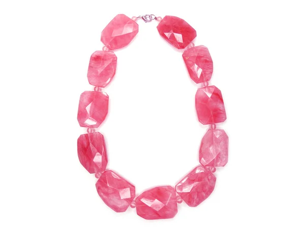 Fashion beads necklace jewelry with semigem crystals quartz — 스톡 사진