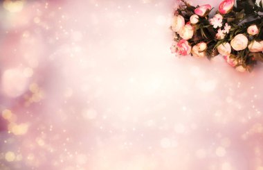 bahar arkaplanı çiçek açan şakayıklar ve soyut bokeh