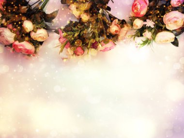 bahar arkaplanı çiçek açan şakayıklar ve soyut bokeh