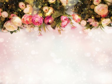 bahar arkaplanı çiçek açan şakayıklar ve soyut bokeh