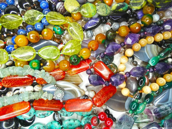 Joyería Fondo Collar Perlas Moda Con Cristales Brillantes —  Fotos de Stock