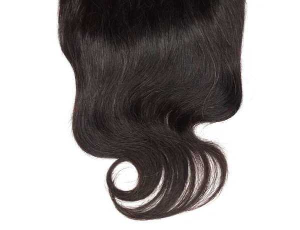 光沢のある黒いハイライト髪抽象的な背景テクスチャ — ストック写真