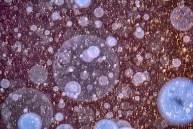 Soyut rüya. Bulanık kabarcıklar ve sparks