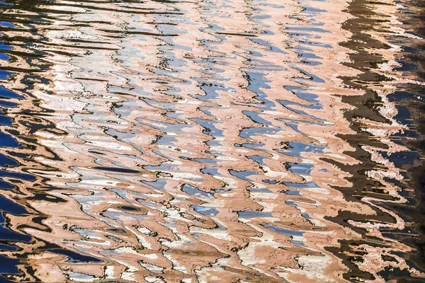 Абстрактный рисунок отражений воды — стоковое фото