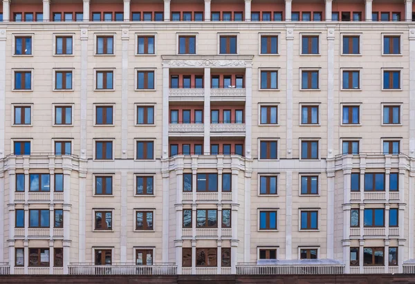 Fachada Arquitetura Vintage Estilos Construtivismo Neoclassicismo Vista Frontal Close — Fotografia de Stock