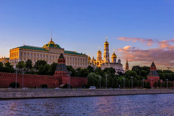 Blick Auf Den Moskauer Kreml Den Großen Kreml Palast Die — Stockfoto
