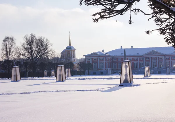 Moskva Ryssland Januari 2018 Park Ensemble Herrgården Kuskovo Skulpturer Bevarad — Stockfoto