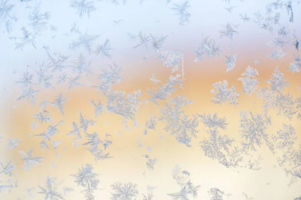 Сніжинки Снігові Морозні Візерунки Крупним Планом Вибірковий Фокус — стокове фото