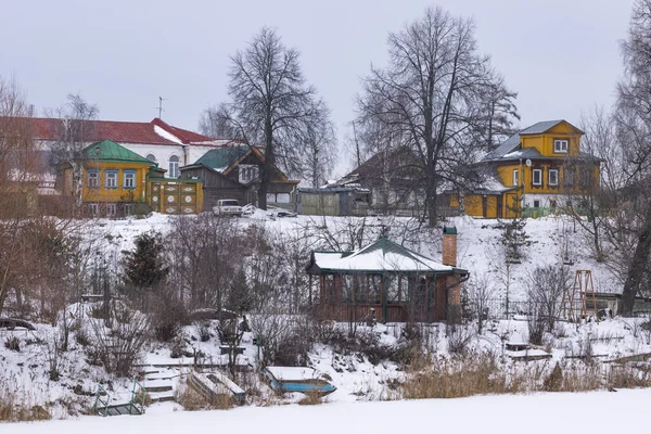 Winter Ländliche Landschaft Suzdal Russland — Stockfoto
