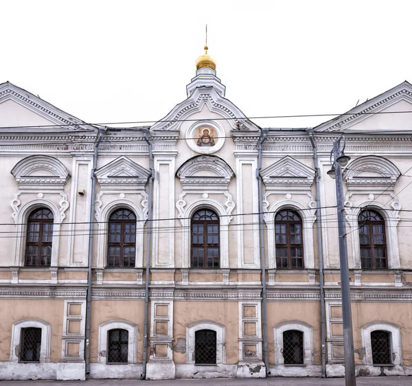 Cathedral of the Nativity of Christ facade isolated on white. Virgin Mary Christmas Monastery of Vladimir, Russia.