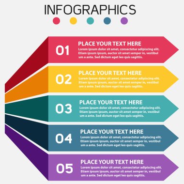 Infographic tasarım şablonu vektör çizim