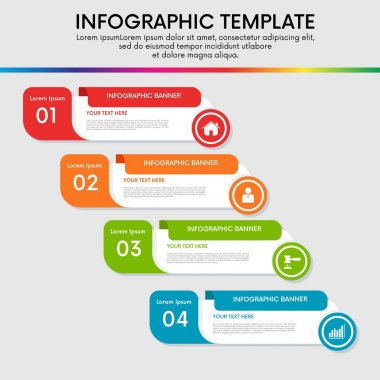 Infographic tasarım şablonu vektör çizim