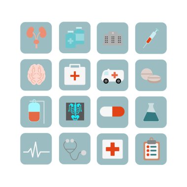 Tıp ve sağlık Icons set