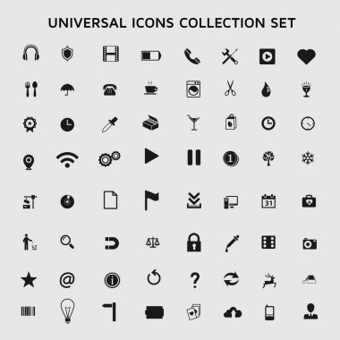 Karışık evrensel simgeleri paketi koleksiyonu