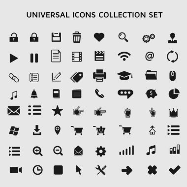 Karışık evrensel simgeleri paketi koleksiyonu