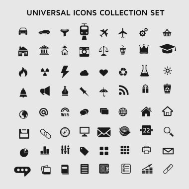 Karışık evrensel simgeleri paketi koleksiyonu