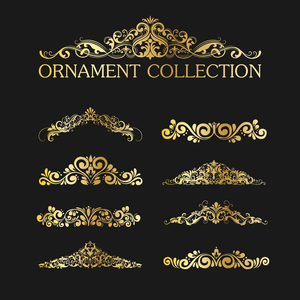 Luxury Ornament Set Vector Eps10 — Stock Vector